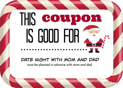 Where Can I Get Free Christmas Gifts For My Child
 She s crafty Last Minute Gift idea Christmas Coupons