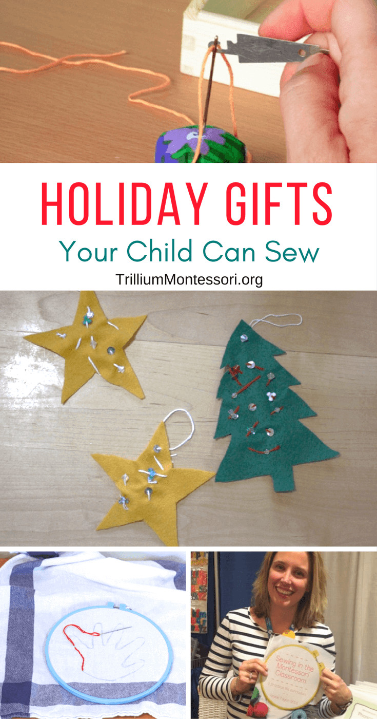 Where Can I Get Free Christmas Gifts For My Child
 Holiday Gifts Your Child Can Sew Trillium Montessori