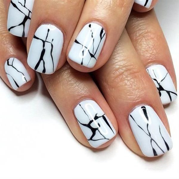 White And Black Nail Designs
 50 Incredible Black and White Nail Designs
