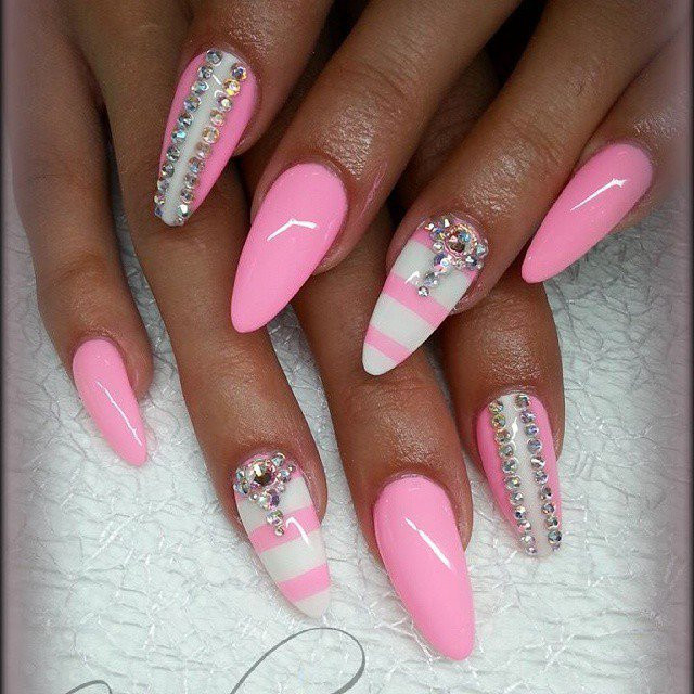 White And Pink Nail Designs
 20 Creative Manicure Ideas Pretty Designs