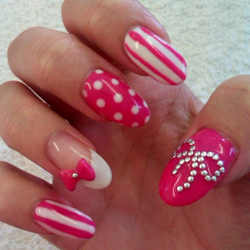 White And Pink Nail Designs
 Pink And White Nail Art Designs s and