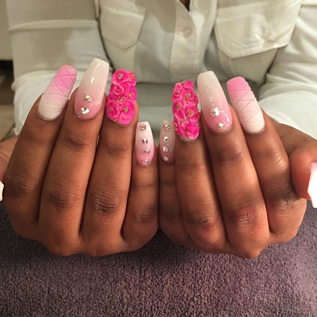 White And Pink Nail Designs
 23 Pink & White Nail Art Designs Ideas