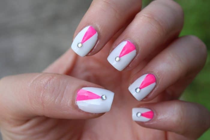 White And Pink Nail Designs
 32 Cute Hot Pink Nail Designs SheIdeas