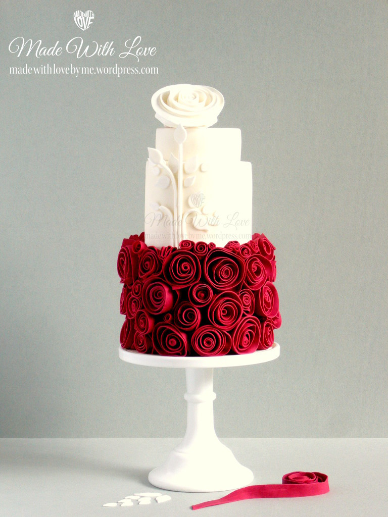 White And Red Wedding Cakes
 Snow White and Rose Red Cake