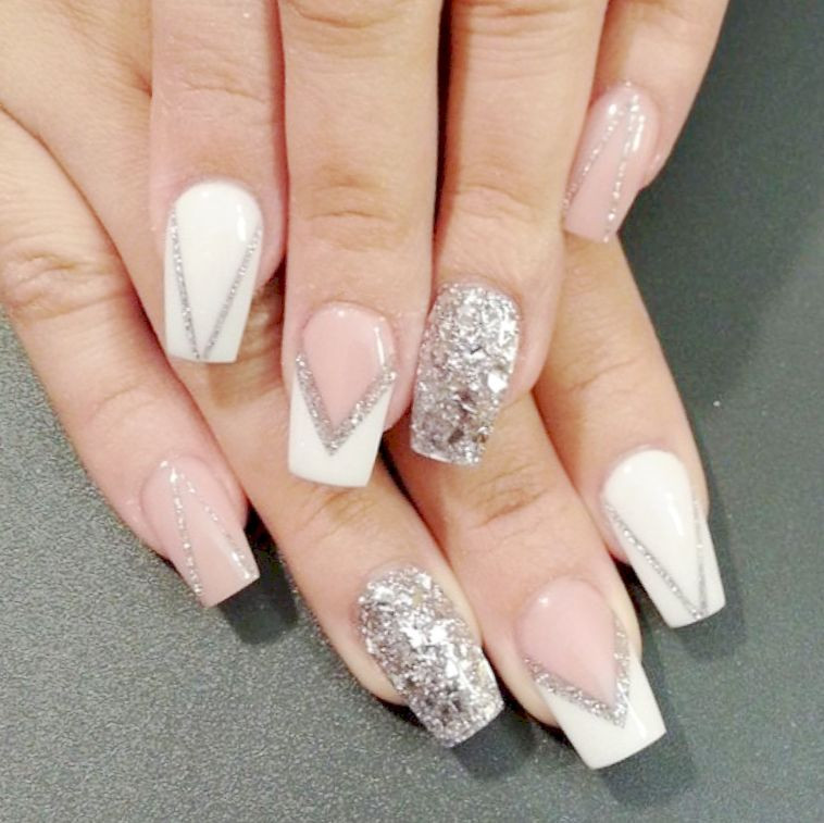 White And Silver Nail Designs
 White And Silver Nail Designs Amazing Nails design ideas