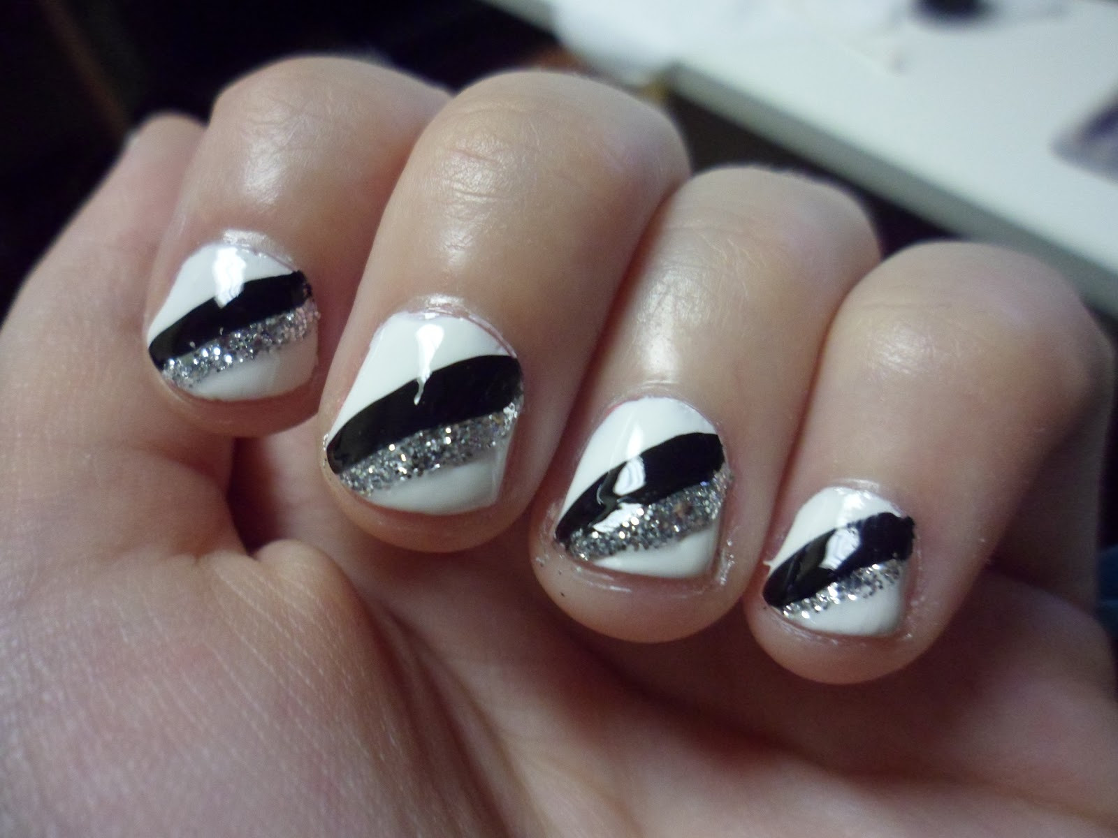 White And Silver Nail Designs
 Luhivy s favorite things August 2011