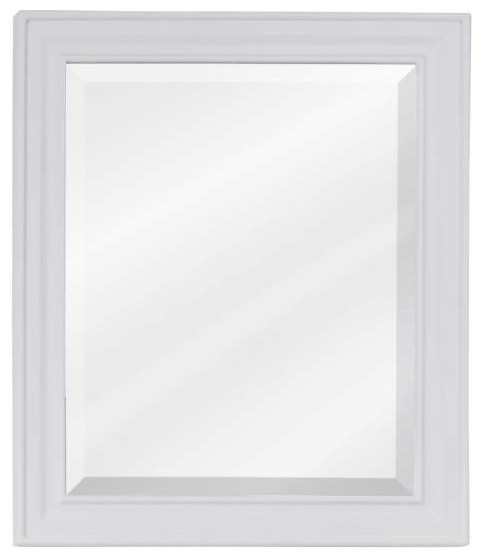 White Bathroom Mirror
 Elements Douglas Bath Mirror White Frame 20 Inch x 1 Inch