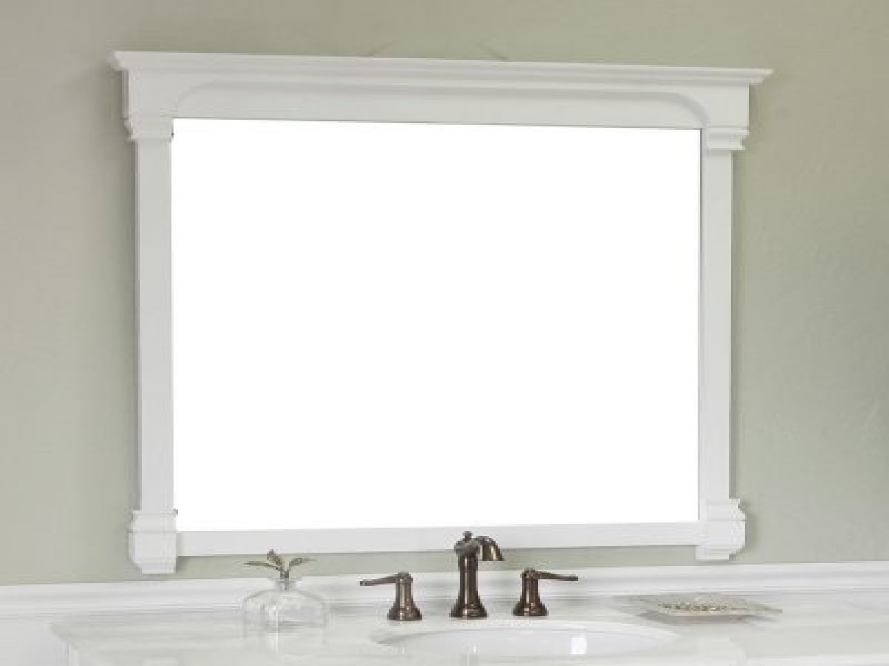 White Bathroom Mirror
 Framed mirrors for bathrooms pottery barn mirrors