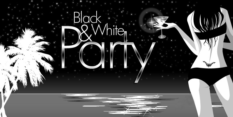 White Beach Party Ideas
 Black and White Beach Party by imagixel on DeviantArt