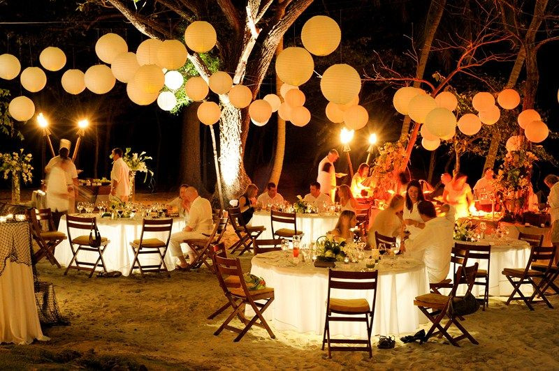 White Beach Party Ideas
 An elegant ambiance fills this white party on the beach of