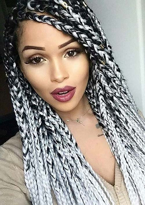 White Braids Hairstyles
 35 Awesome Box Braids Hairstyles You Simply Must Try