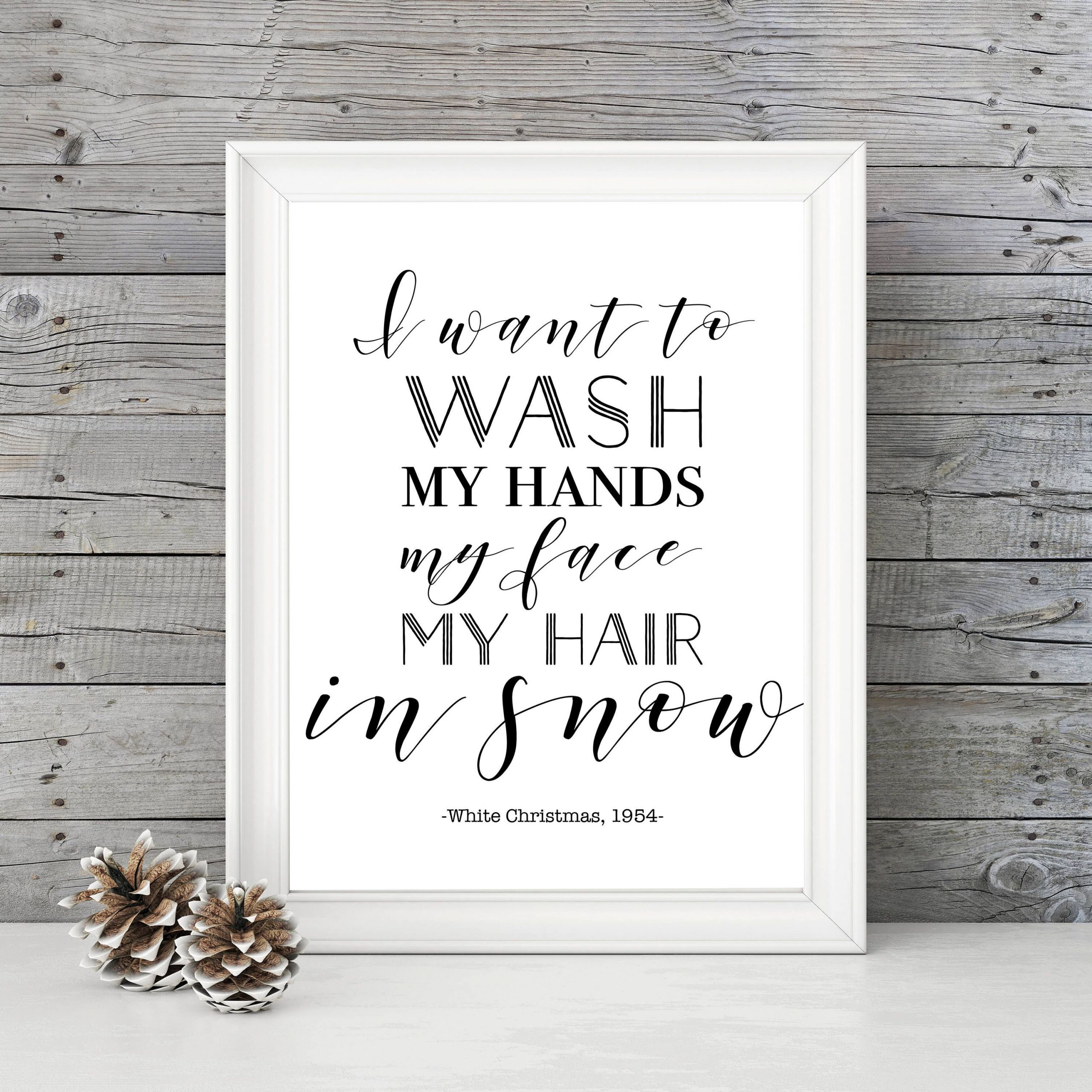 White Christmas Movie Quotes
 FOR SALE ON ETSY White Christmas Snow 11x14