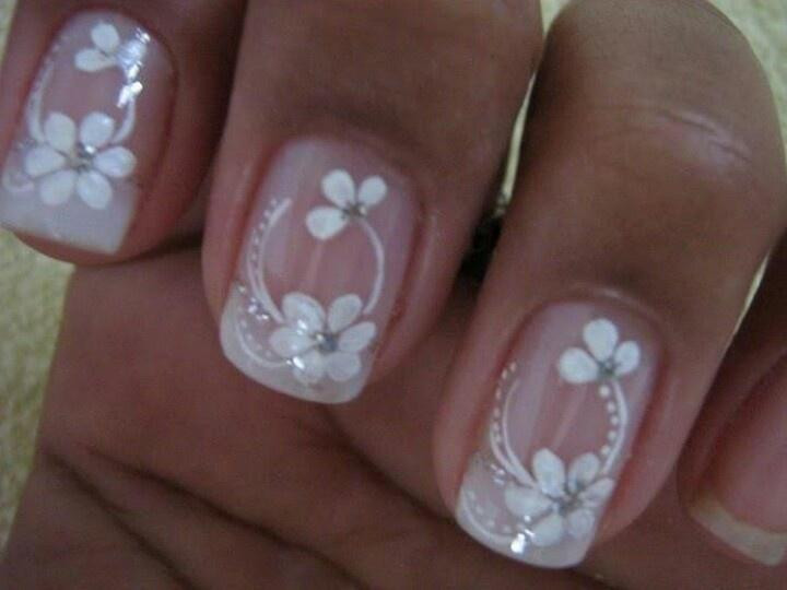 White Flower Nail Art
 50 Most Beautiful Wedding Nail Art Design Ideas For Bridal