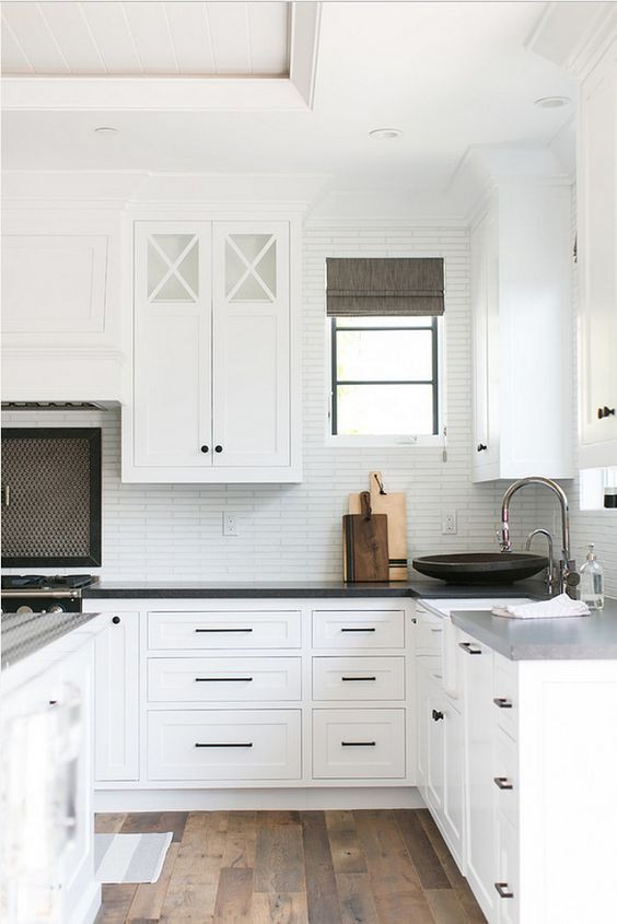 White Kitchen Cabinet Pulls
 Black Hardware Kitchen Cabinet Ideas Kitchen