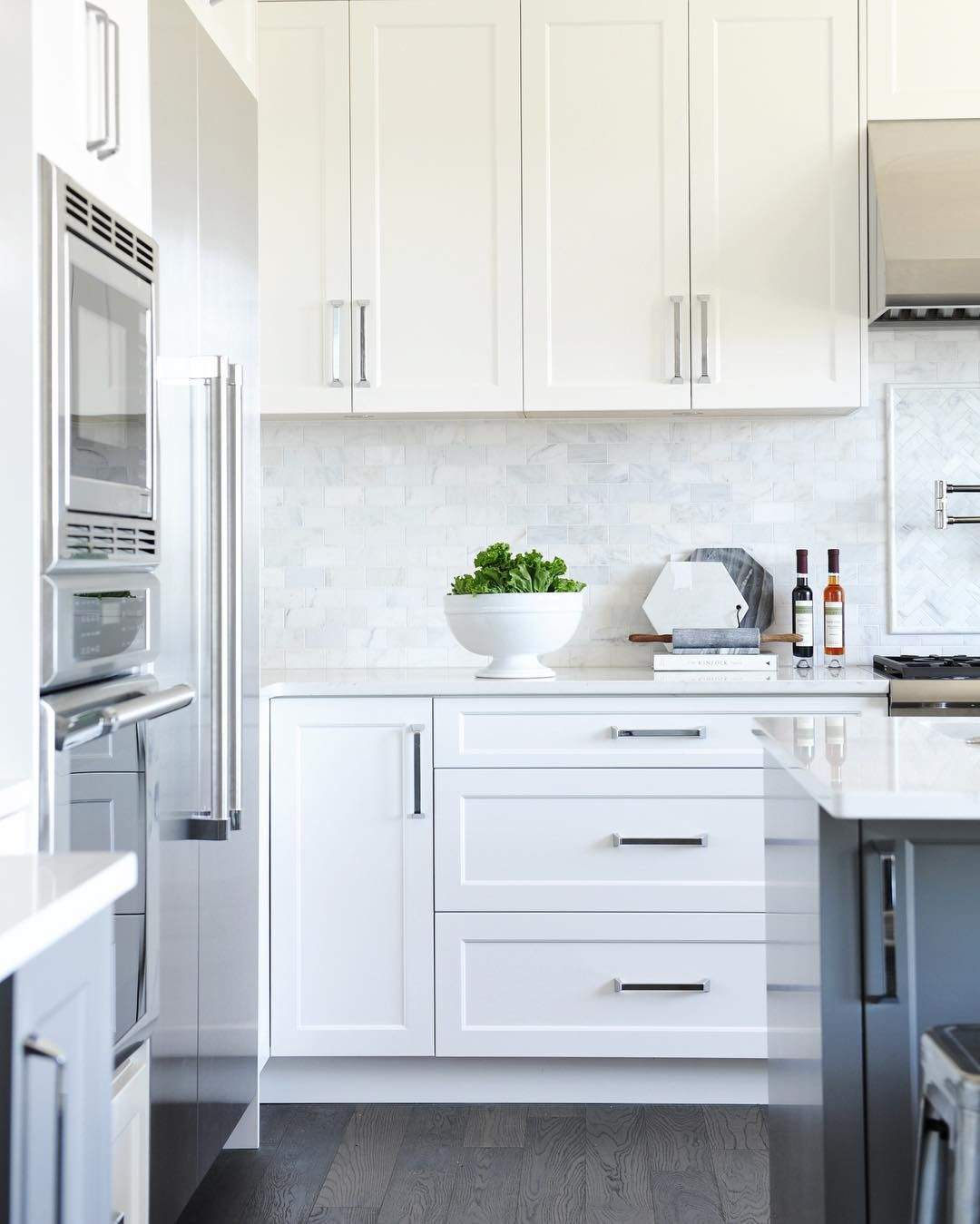 White Kitchen Cabinet Pulls
 Amanda Evans on Instagram “I love this kitchen White