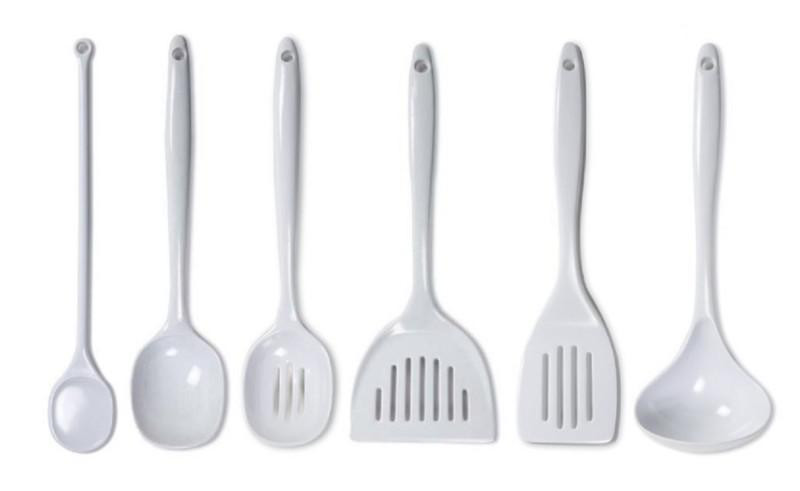 White Kitchen Utensils
 serving utensil NEW 671 MELAMINE SERVING UTENSILS