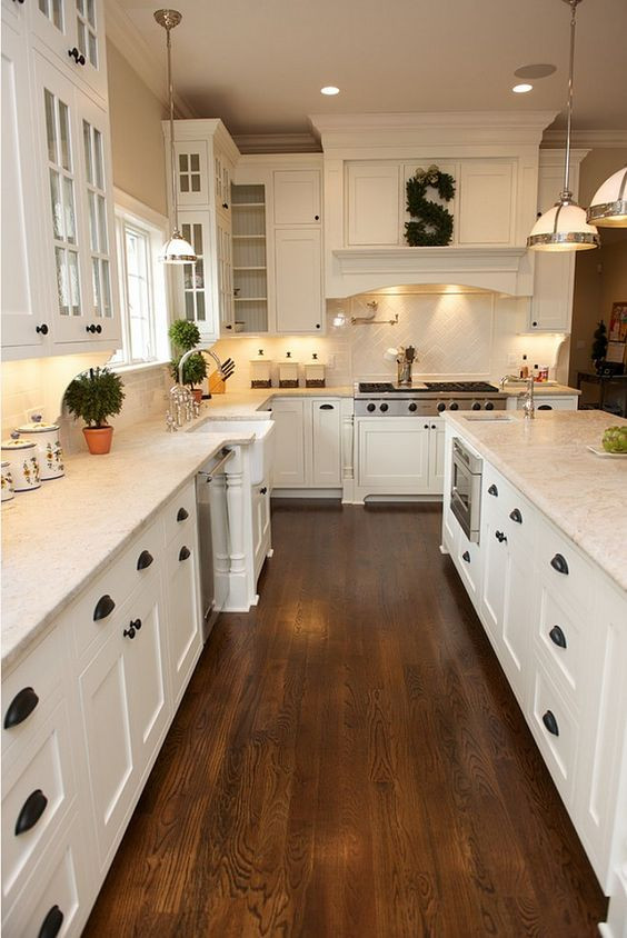 White Kitchen Wood Floors
 53 Best White Kitchen Designs Decoholic