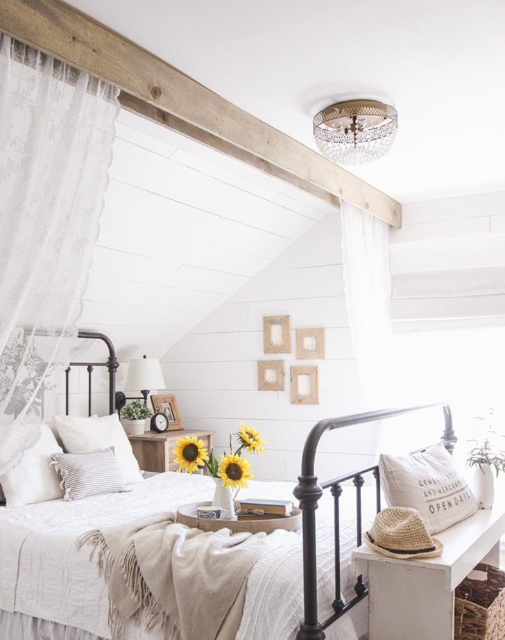 White Rustic Bedroom
 10 Rustic Country Bedroom Decor Ideas PureWow