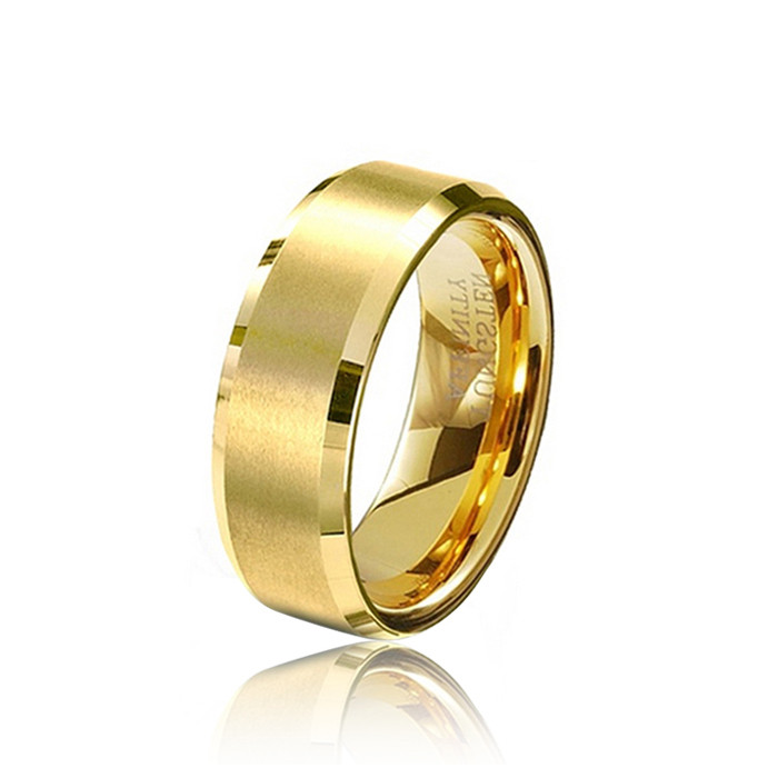 Wholesale Wedding Bands
 Wholesale 8MM Male Gold Color Tungsten Carbide Rings Mens