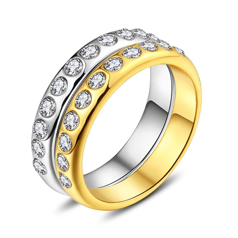 Wholesale Wedding Bands
 NAKELULU Crystal Wedding Rings For Women Jewelry Wholesale
