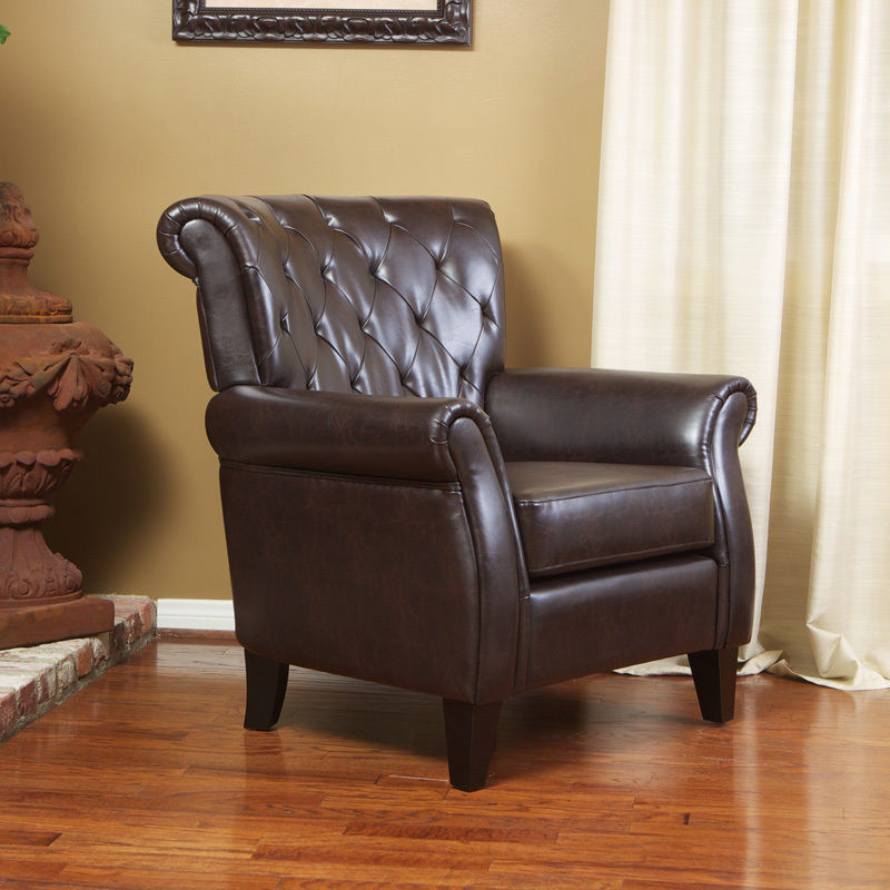 Wide Living Room Chair
 Living Room Furniture Gorgeous Brown Leather Club