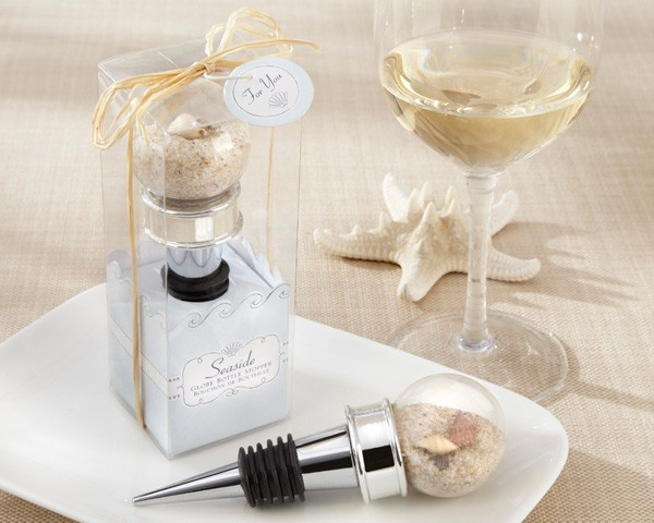 Wine Stopper Wedding Favors
 Beach Sand Wine Bottle Stopper Shower Wedding Favors