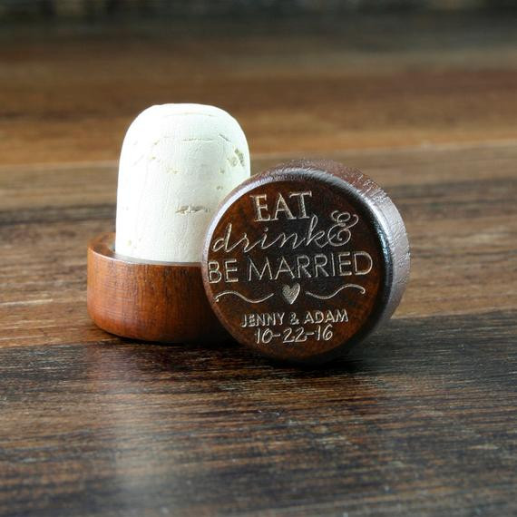 Wine Stopper Wedding Favors
 Personalized Wine Stopper Wedding Favor or by EventCityDesign