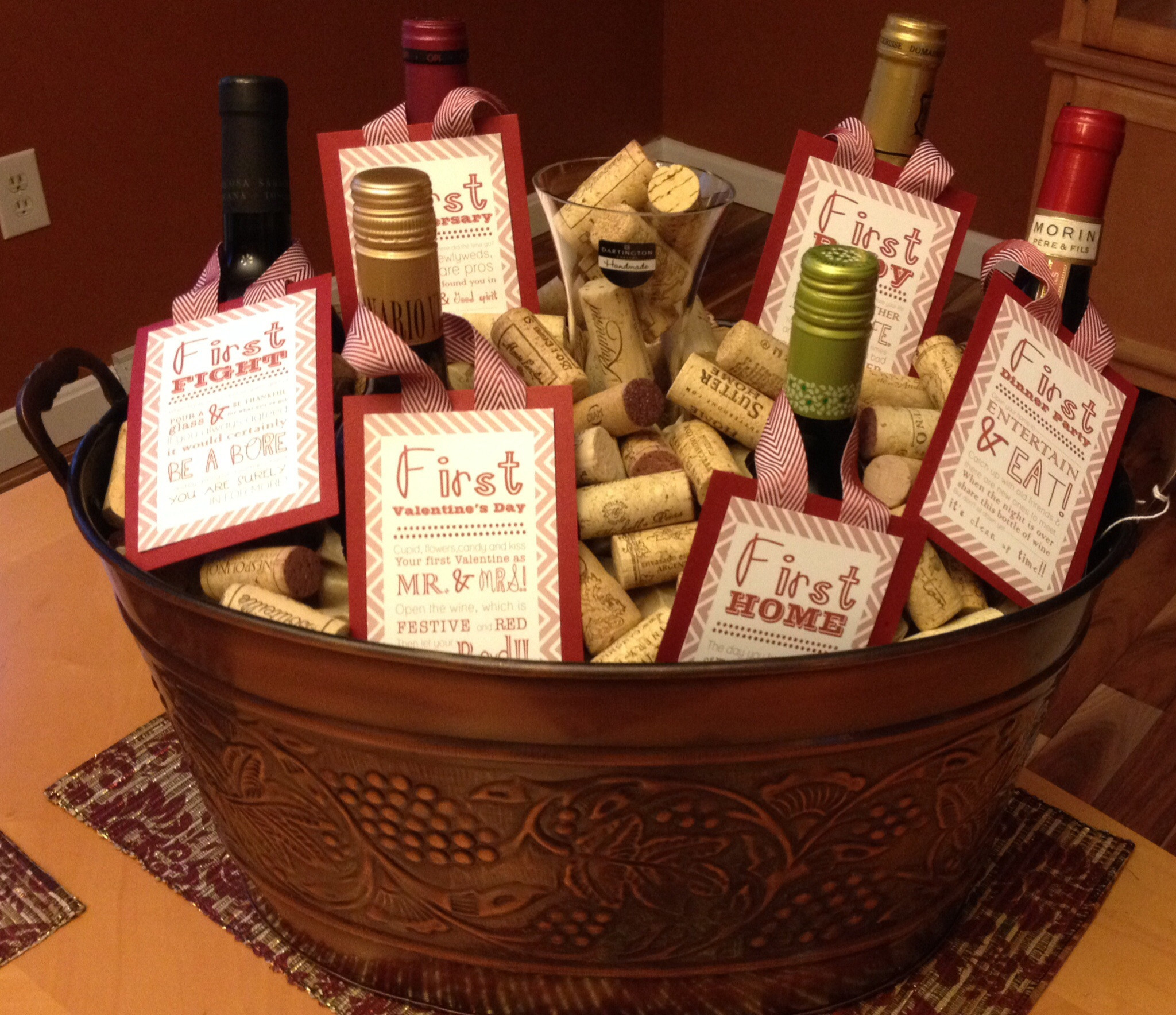Wine Wedding Gift Ideas
 Wine Basket Wedding Gift