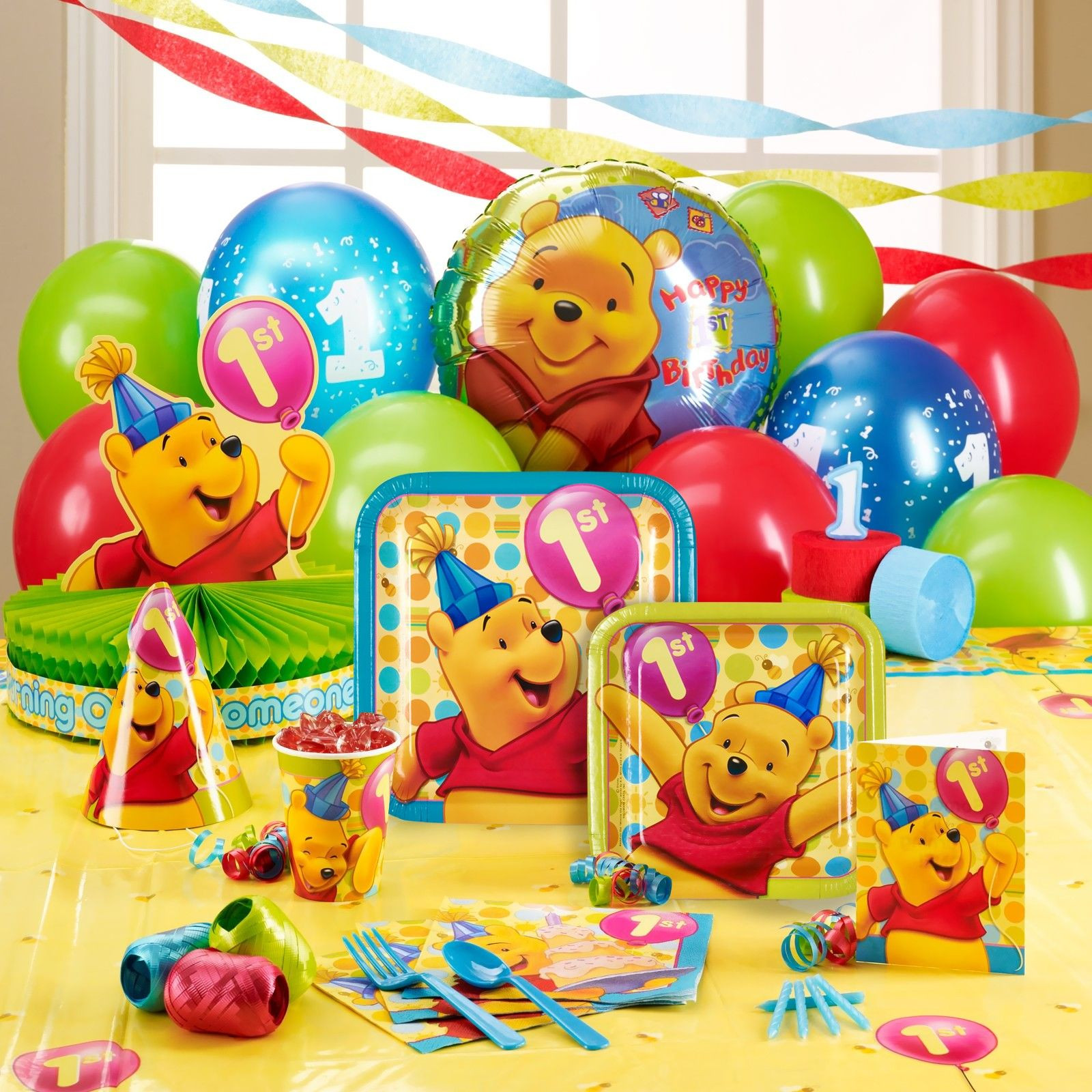 Winnie The Pooh Baby Shower Decorations Party City
 Decor Beautiful Winnie The Pooh Party Supplies