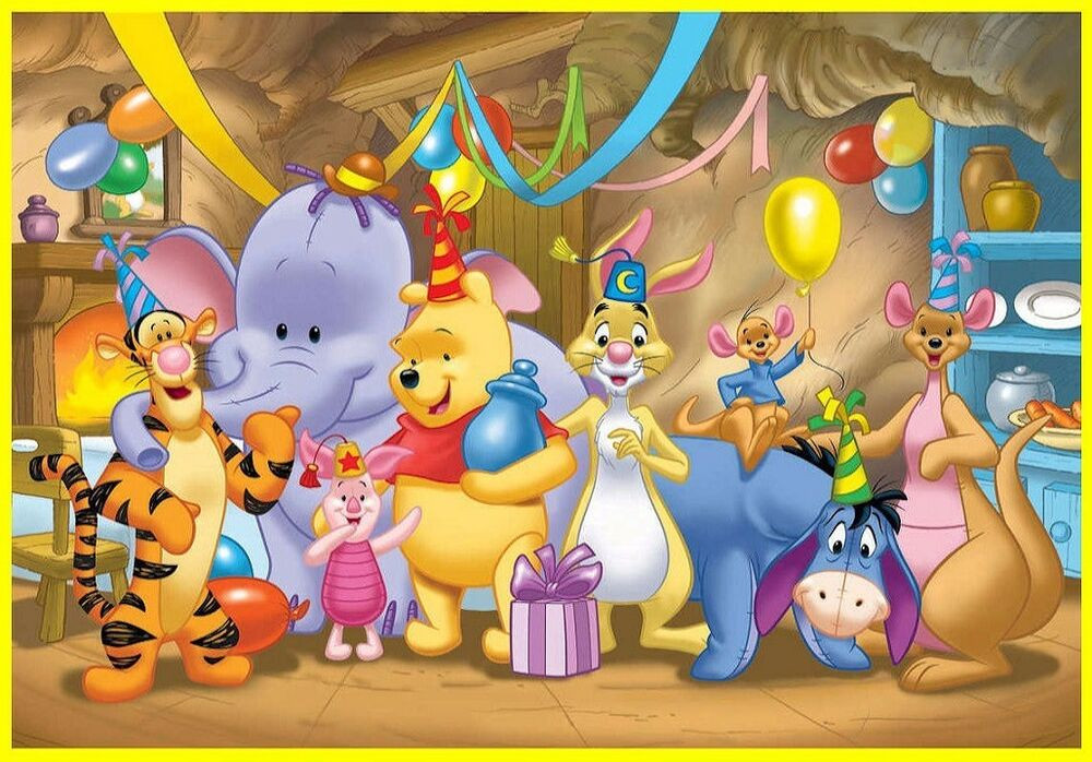Winnie The Pooh Birthday Party
 WINNIE THE POOH Edible Cake Topper Frosting 1 4 Sheet