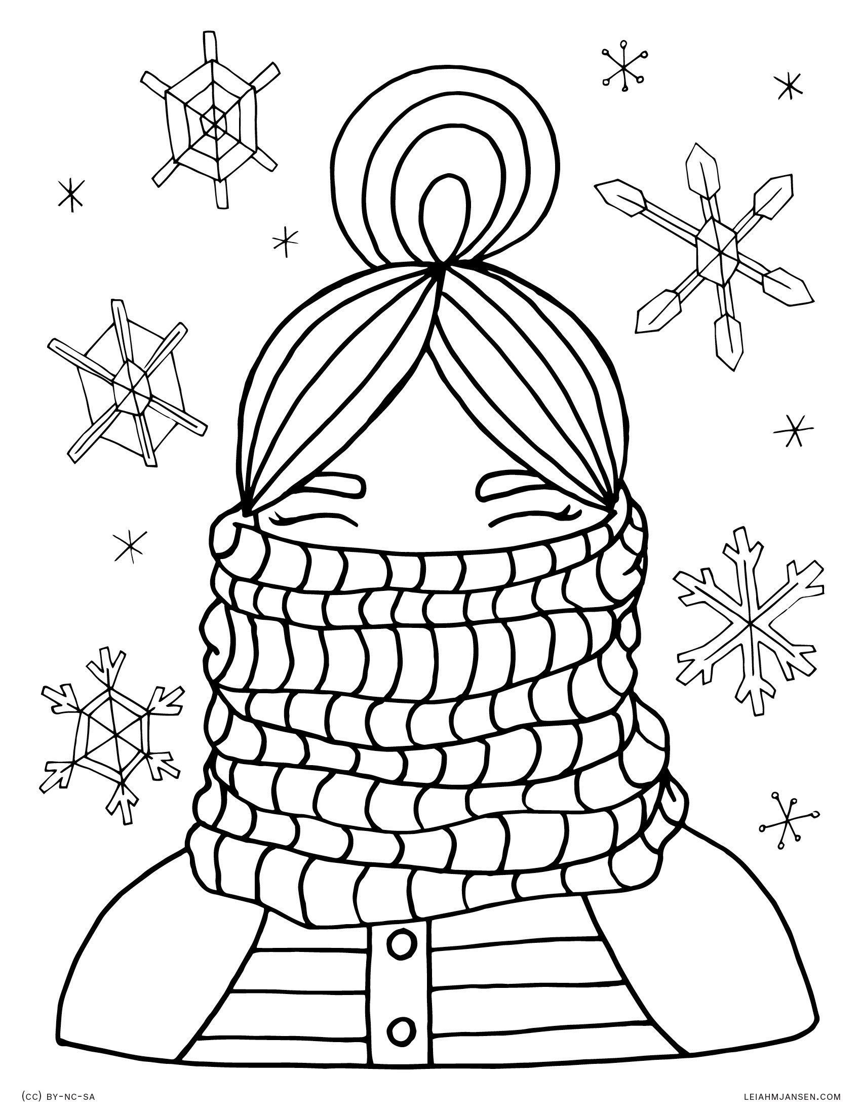 Winter Coloring Pages For Girls
 Coloring Pages