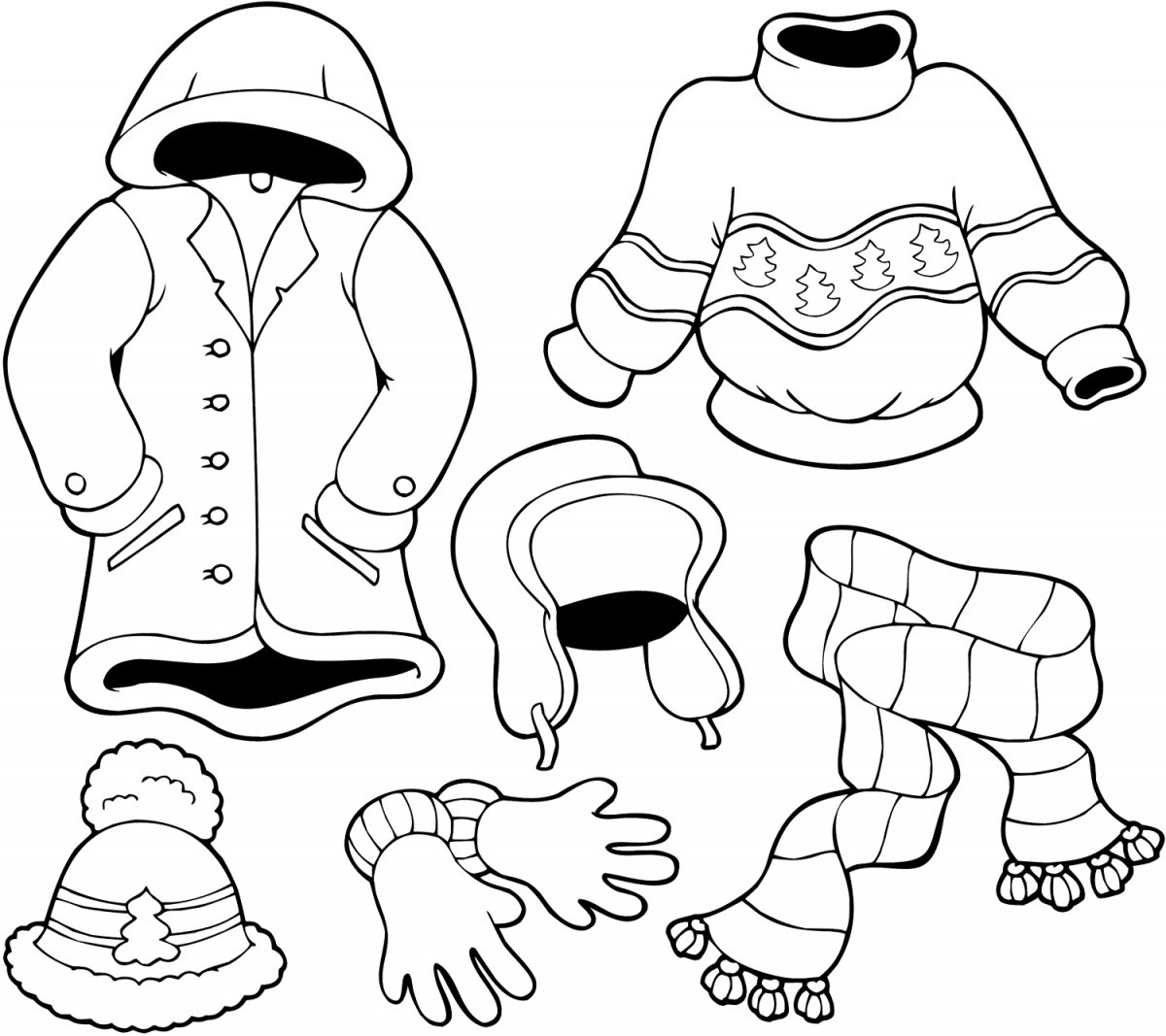 Winter Coloring Pages For Kids
 Winter Season Coloring Pages