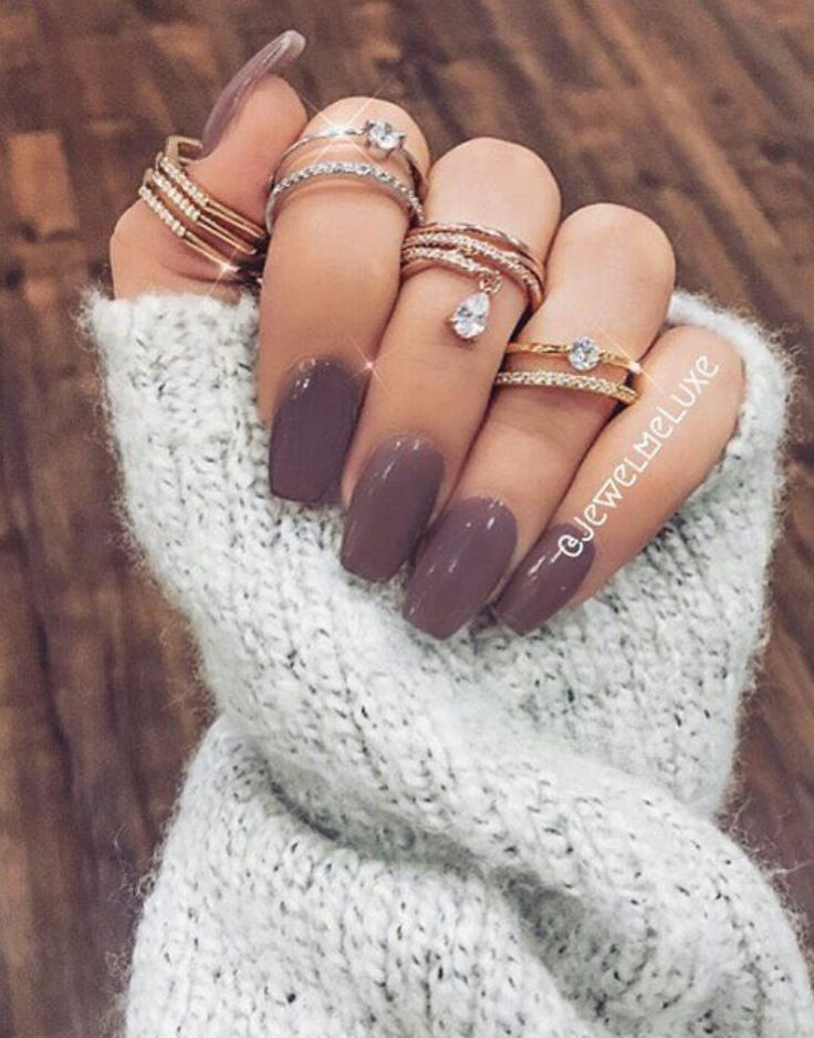 Winter Nail Colors For Pale Skin
 Love these dark purple with a grey tone to them Winter