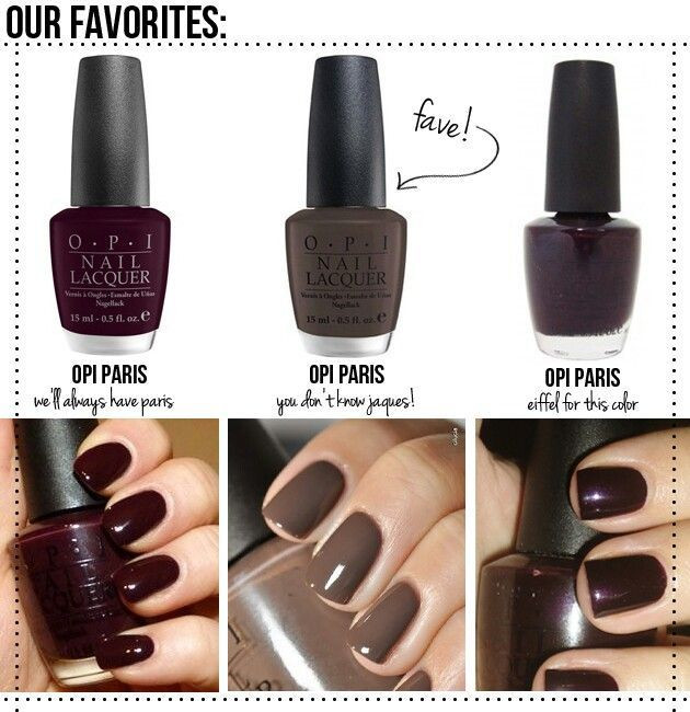 Winter Nail Colors Opi
 pretty excited to start wearing colors like this soon