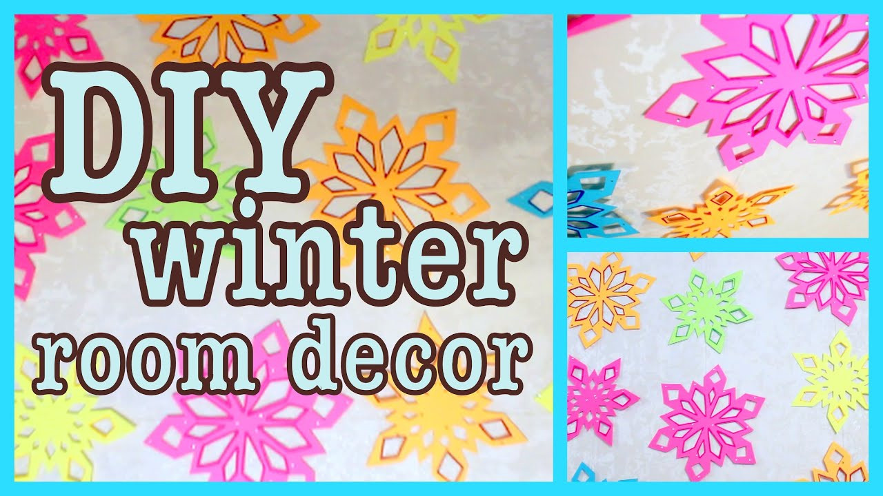 Winter Room Decorations DIY
 DIY Winter Room Decor Snowflake Wall Art