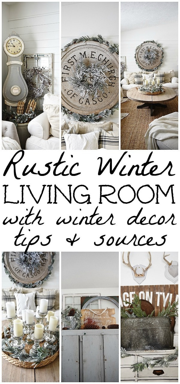 Winter Room Decorations DIY
 Cozy Rustic Winter Living Room Liz Marie Blog