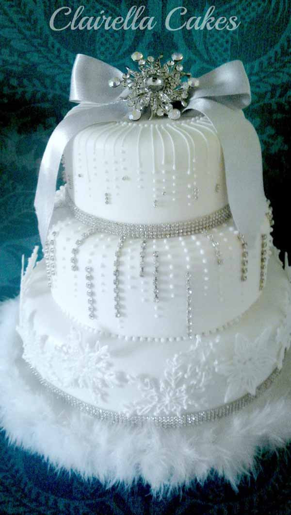 Winter Wonderland Wedding Cakes
 25 Breathtaking Christmas Wedding Ideas Christmas