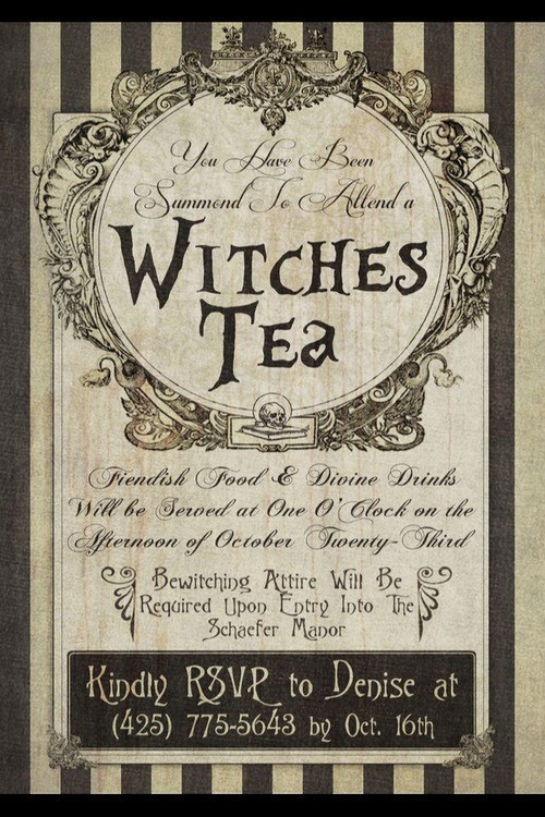 Witches Tea Party Ideas
 witches tea party