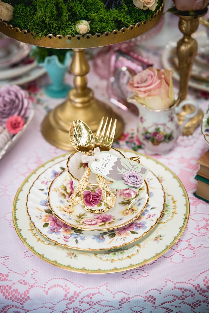 Women'S Tea Party Ideas
 Kara s Party Ideas Vintage Tea Party