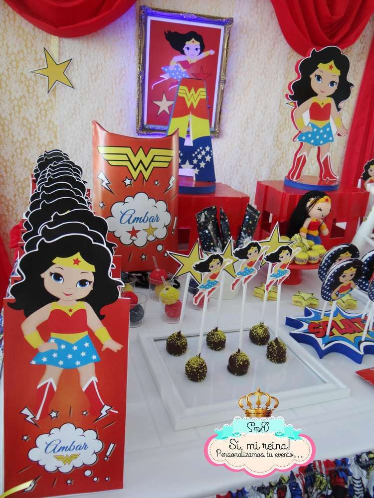 Wonder Woman Birthday Party Supplies
 Frozen Fever & Wonder Woman Birthday Party Ideas