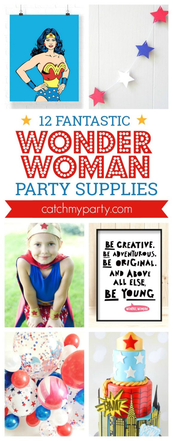 Wonder Woman Birthday Party Supplies
 12 Fantastic Wonder Woman Party Supplies
