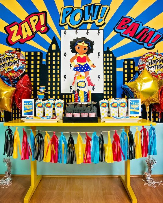 Wonder Woman Birthday Party Supplies
 19 Wonder Woman Party Ideas Pretty My Party