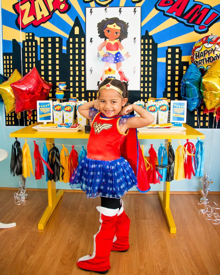 Wonder Woman Birthday Party Supplies
 Kara s Party Ideas Wonder Woman Superhero Birthday Party