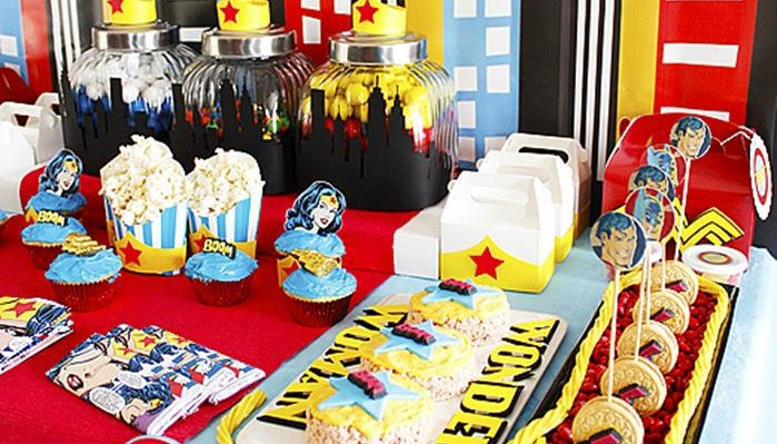 Wonder Woman Birthday Party Supplies
 Kara s Party Ideas Wonder Woman Superhero birthday party
