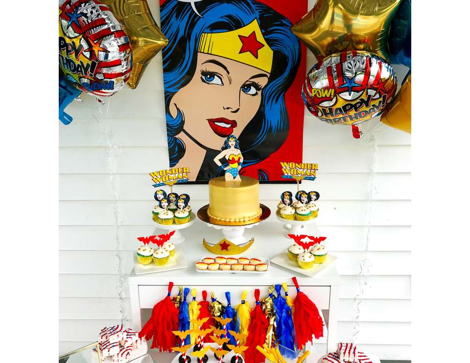 Wonder Woman Birthday Party Supplies
 Wonder Woman Birthday "Wonder Woman party "
