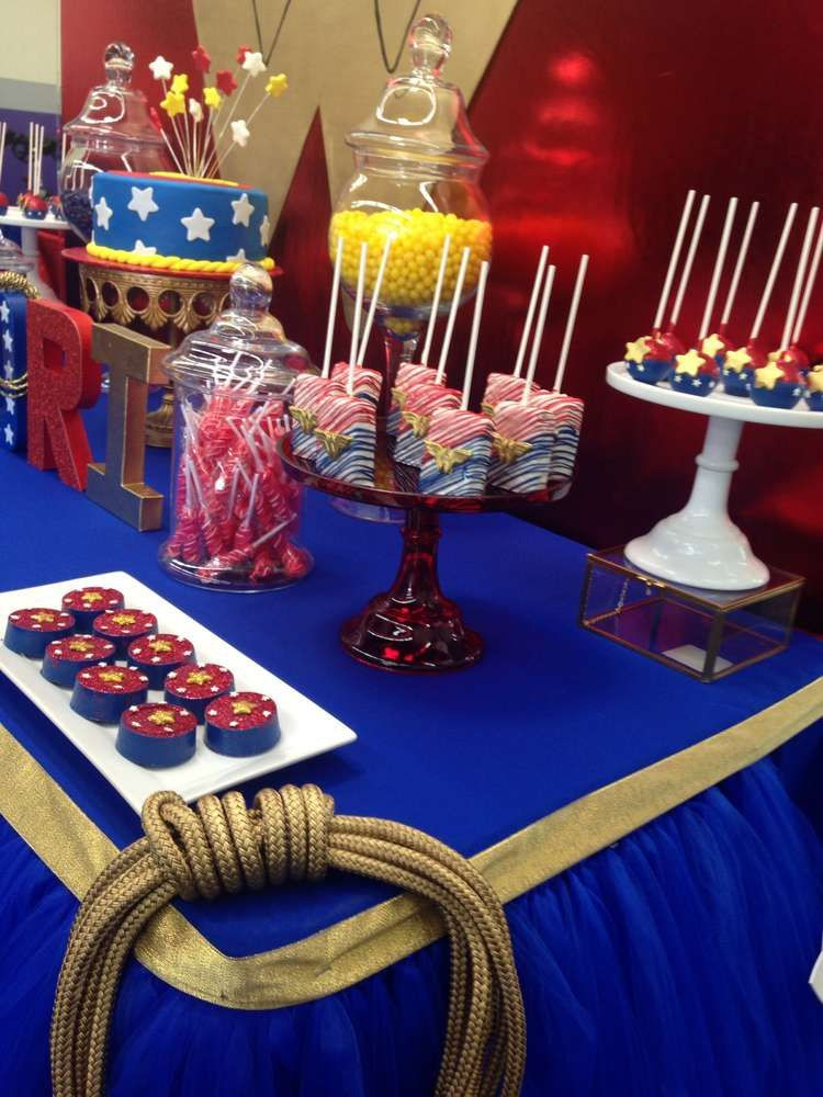 Wonder Woman Birthday Party Supplies
 Wonder Woman Birthday Party Ideas