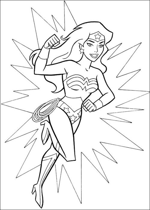 Wonder Woman Printable Coloring Pages
 Free Printable Wonder Woman Coloring Pages Disney