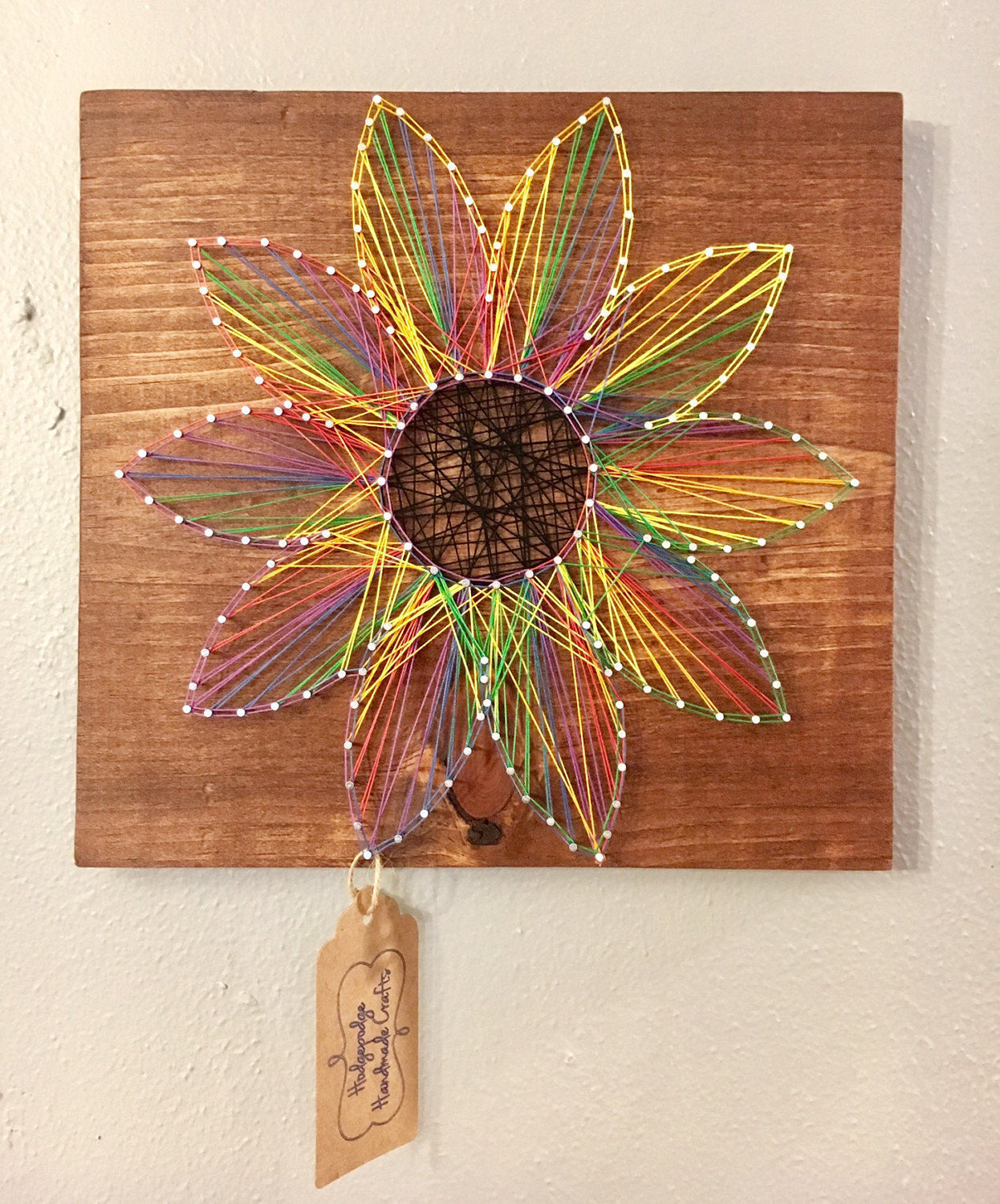 Wood And Nail Art
 String Art Nail and String Art Flower Flowers Home
