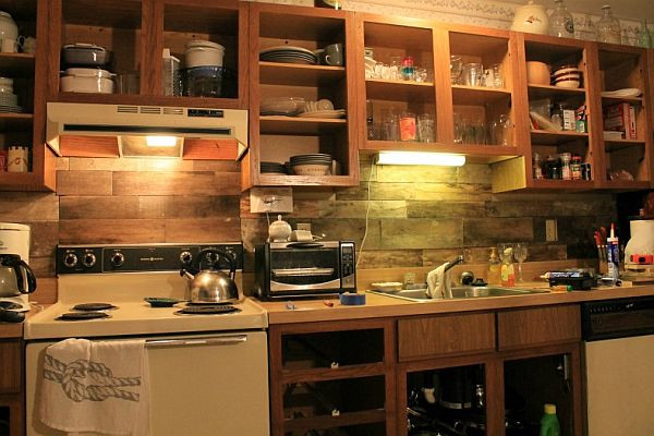 Wood Backsplash DIY
 Top 20 DIY Kitchen Backsplash Ideas