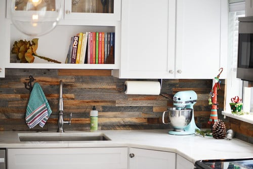 Wood Backsplash DIY
 Eco friendly kitchen backsplash options that won t cost a